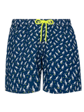 Costume mare Lighting Micro Fantasy blu navy con stampa canguri tennisti | Special Edition
