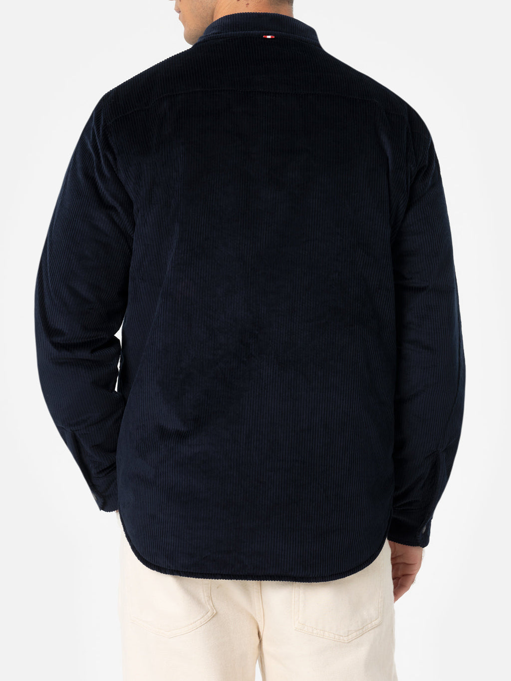 Sovracamicia Chalet blu navy con ricamo logo
