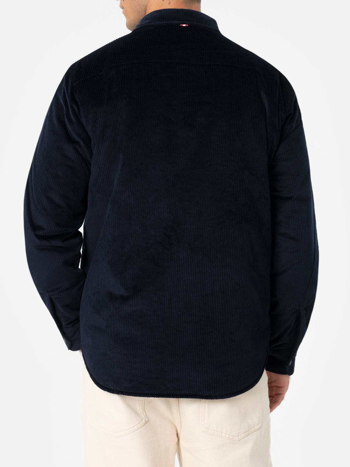 Sovracamicia Chalet blu navy con ricamo logo