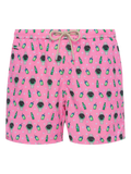Costume mare Lighting Micro Fantasy rosa con stampa orologi