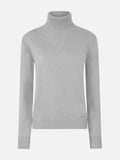 Maglia dolcevita Moody grigio chiaro melange in cashmere
