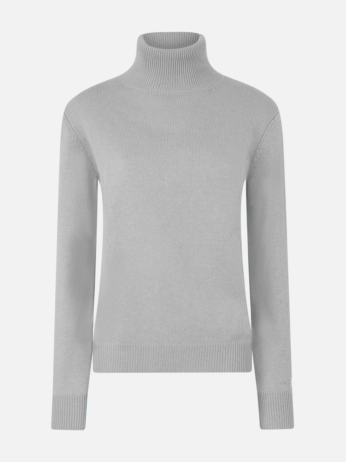 Maglia dolcevita Moody grigio chiaro melange in cashmere