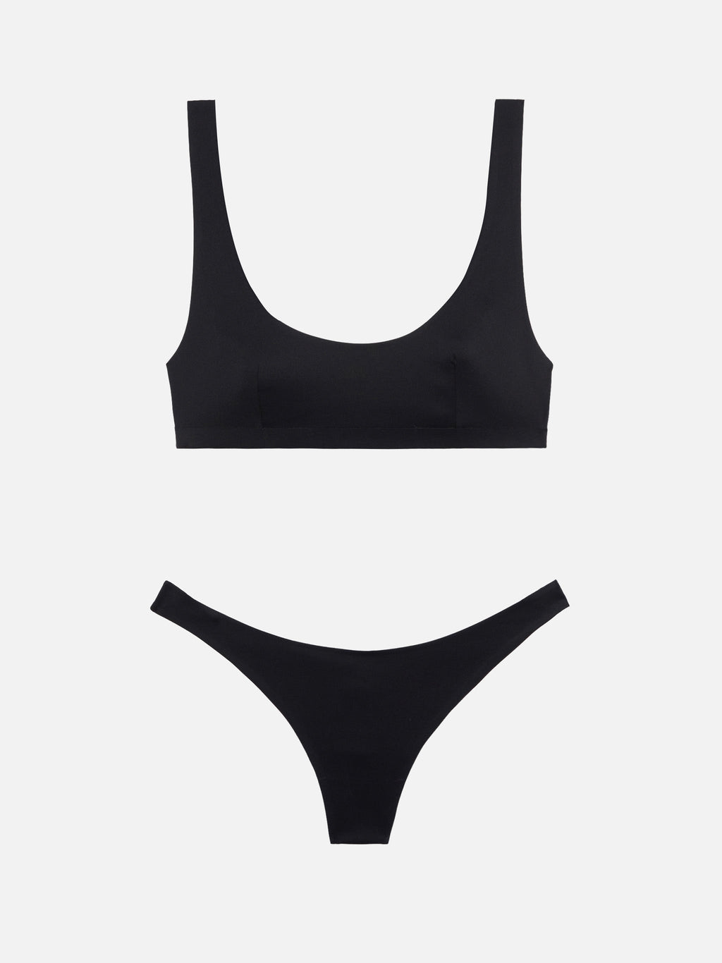 Bikini bralette Minerva Afrodite nero termosaldato