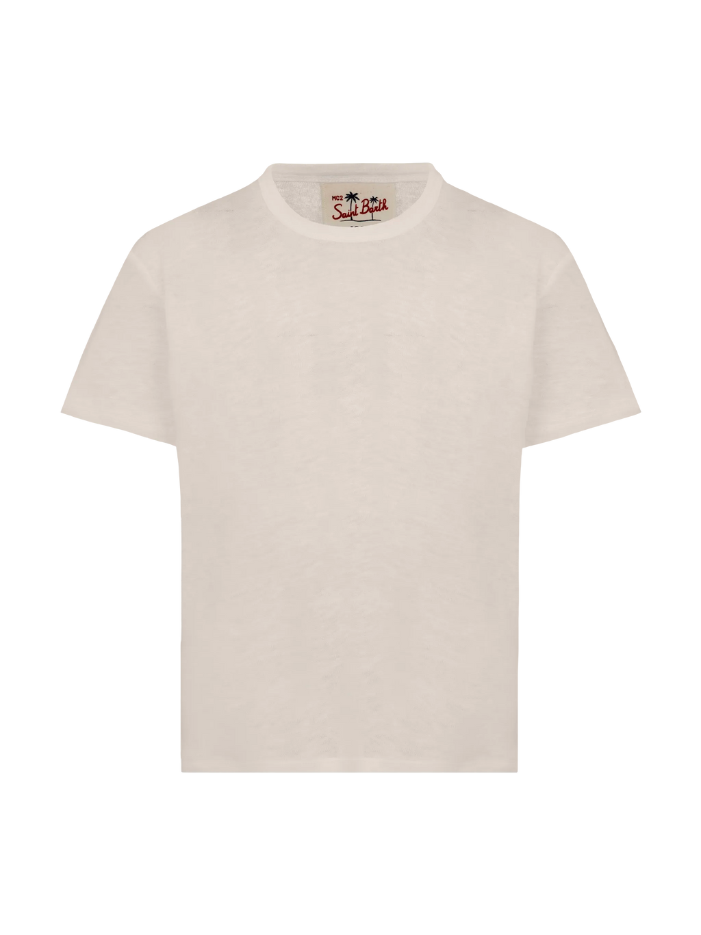 T-shirt Alex bianco panna in lino product image 1