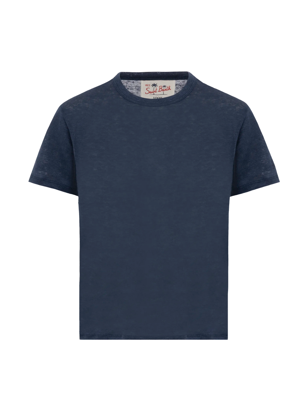 T-shirt Alex blu navy in lino product image 1