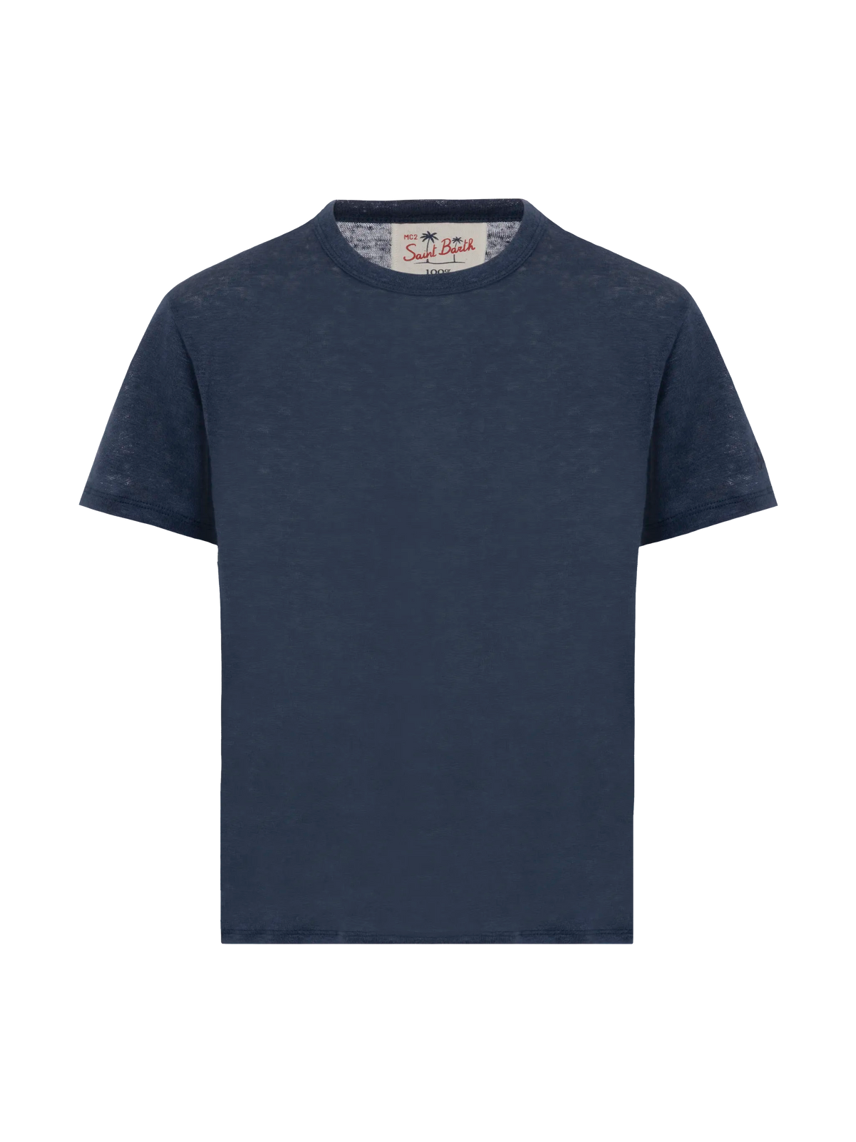 T-shirt Alex blu navy in lino product image 1