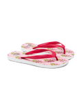 Infradito Alma rosa con stampa floreale a righe
