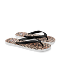 Infradito Alma con stampa leopardo sabbia