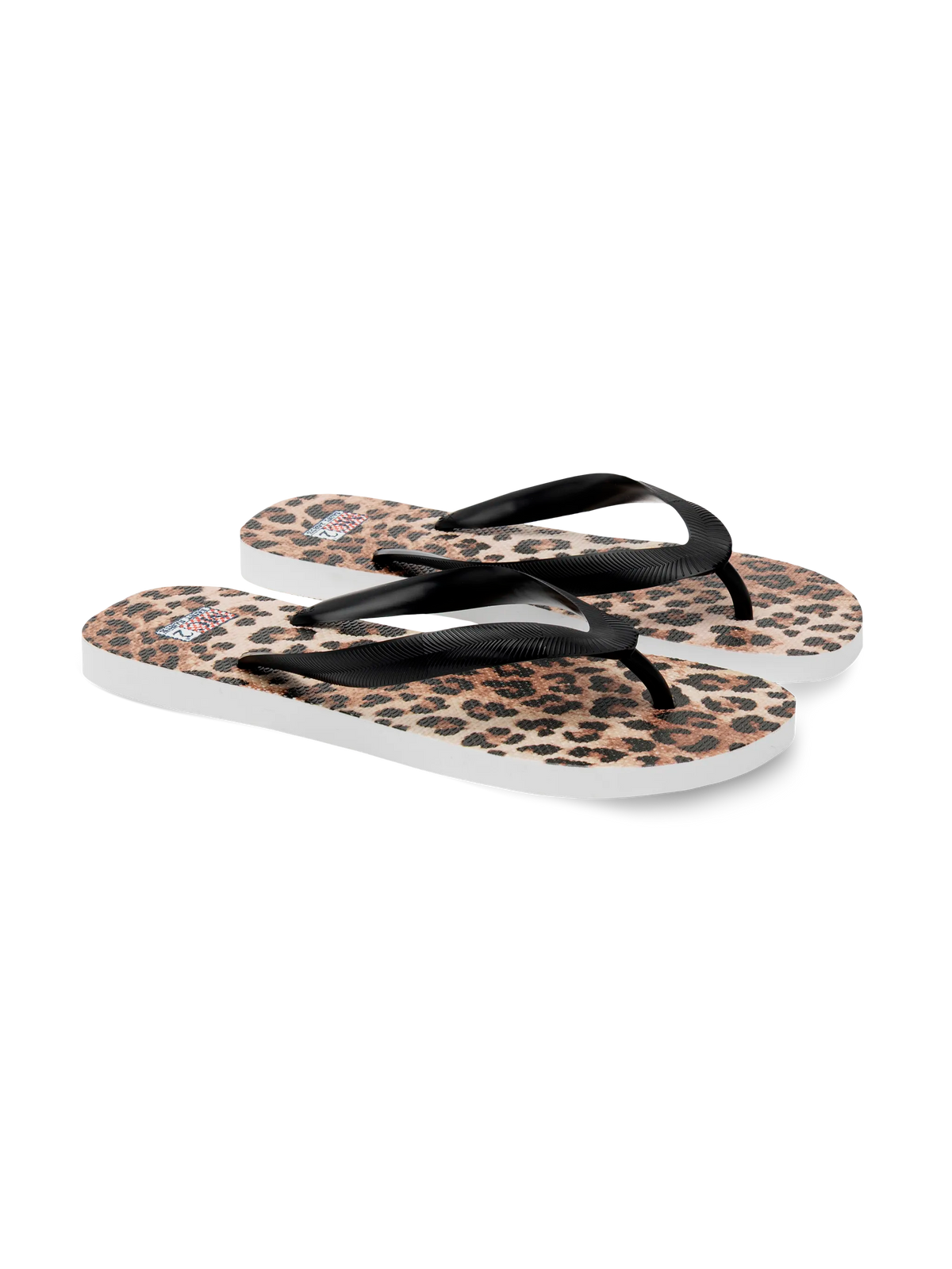 Infradito Alma con stampa leopardo sabbia
