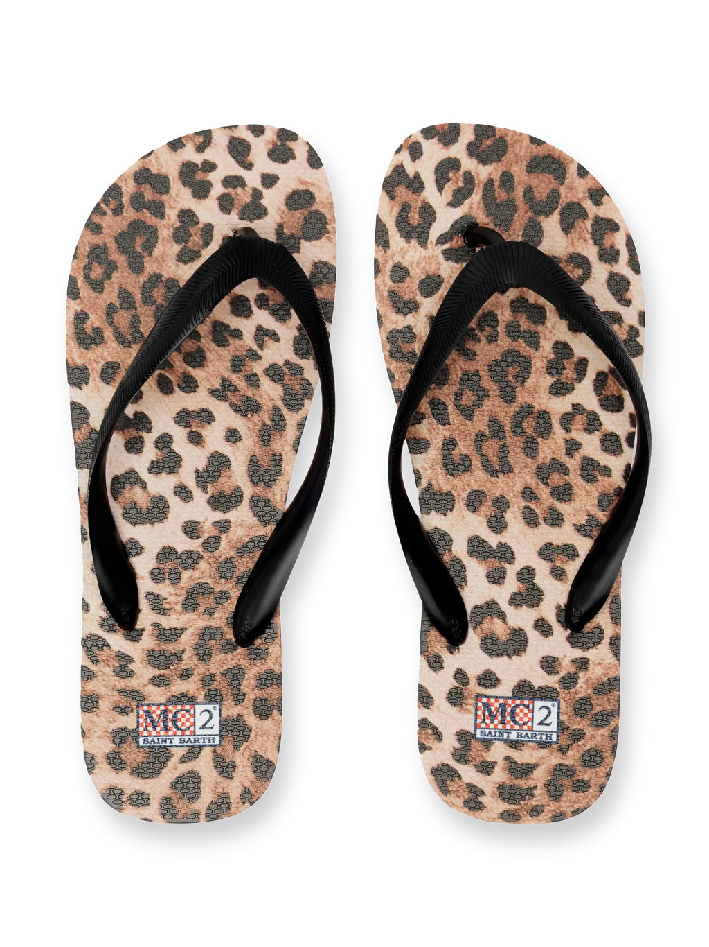 Infradito Alma con stampa leopardo sabbia
