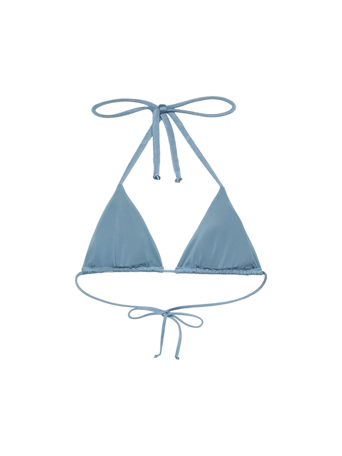 Top bikini a triangolo Annabelle nude con strass