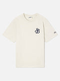 T-shirt Arnott grigia in cotone organico con ricamo product image 1