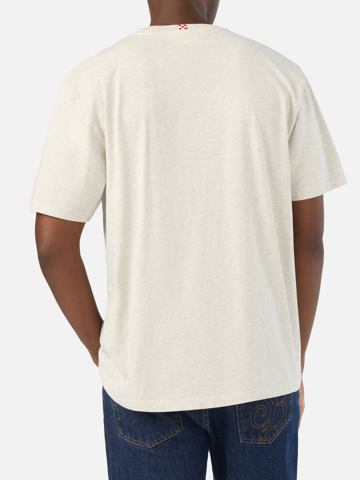 T-shirt Arnott grigia in cotone organico con ricamo product image 6