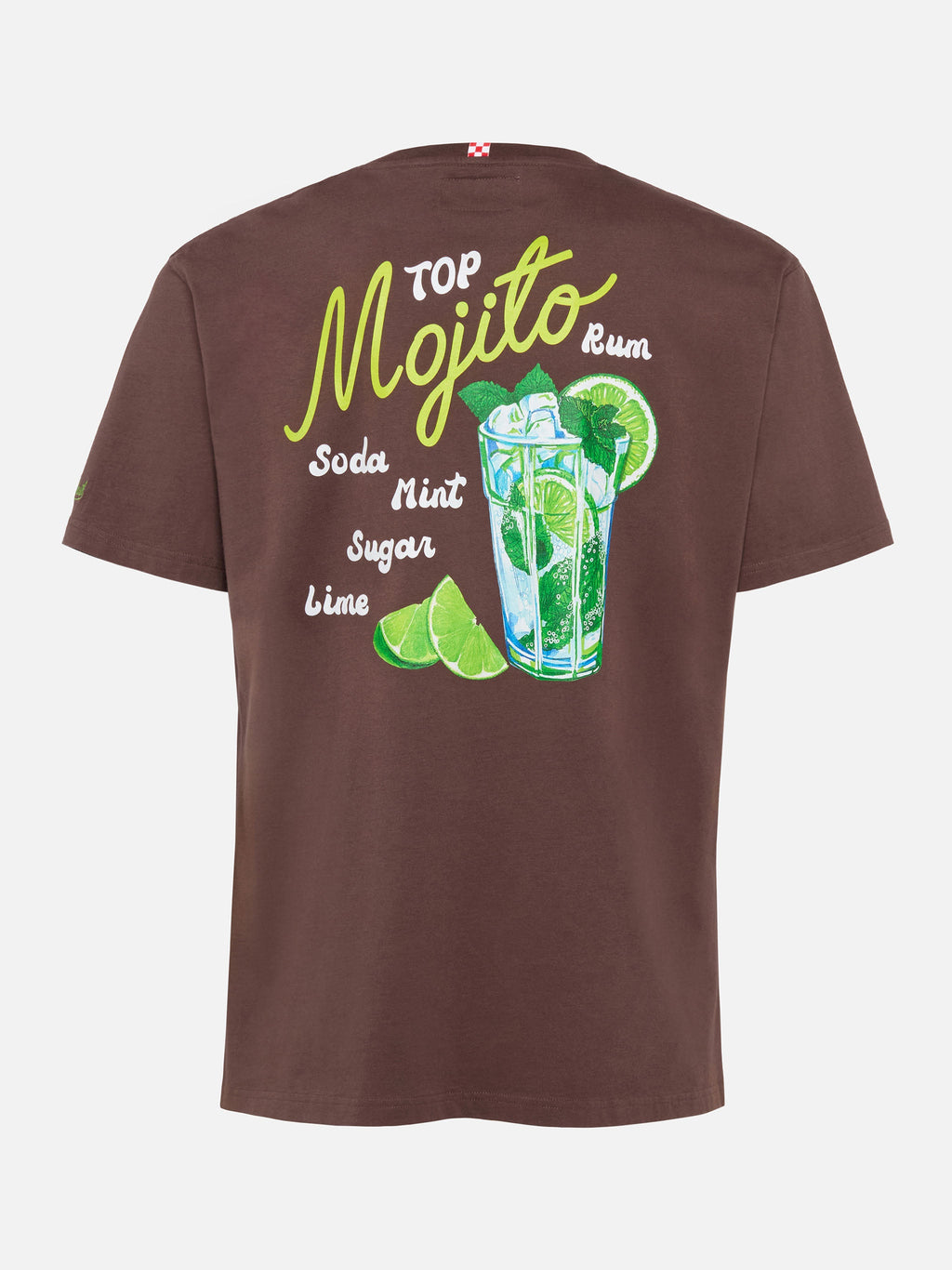 T-shirt Arnott marrone con stampa ricetta Mojito product image 1