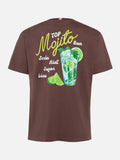 T-shirt Arnott marrone con stampa ricetta Mojito product image 1