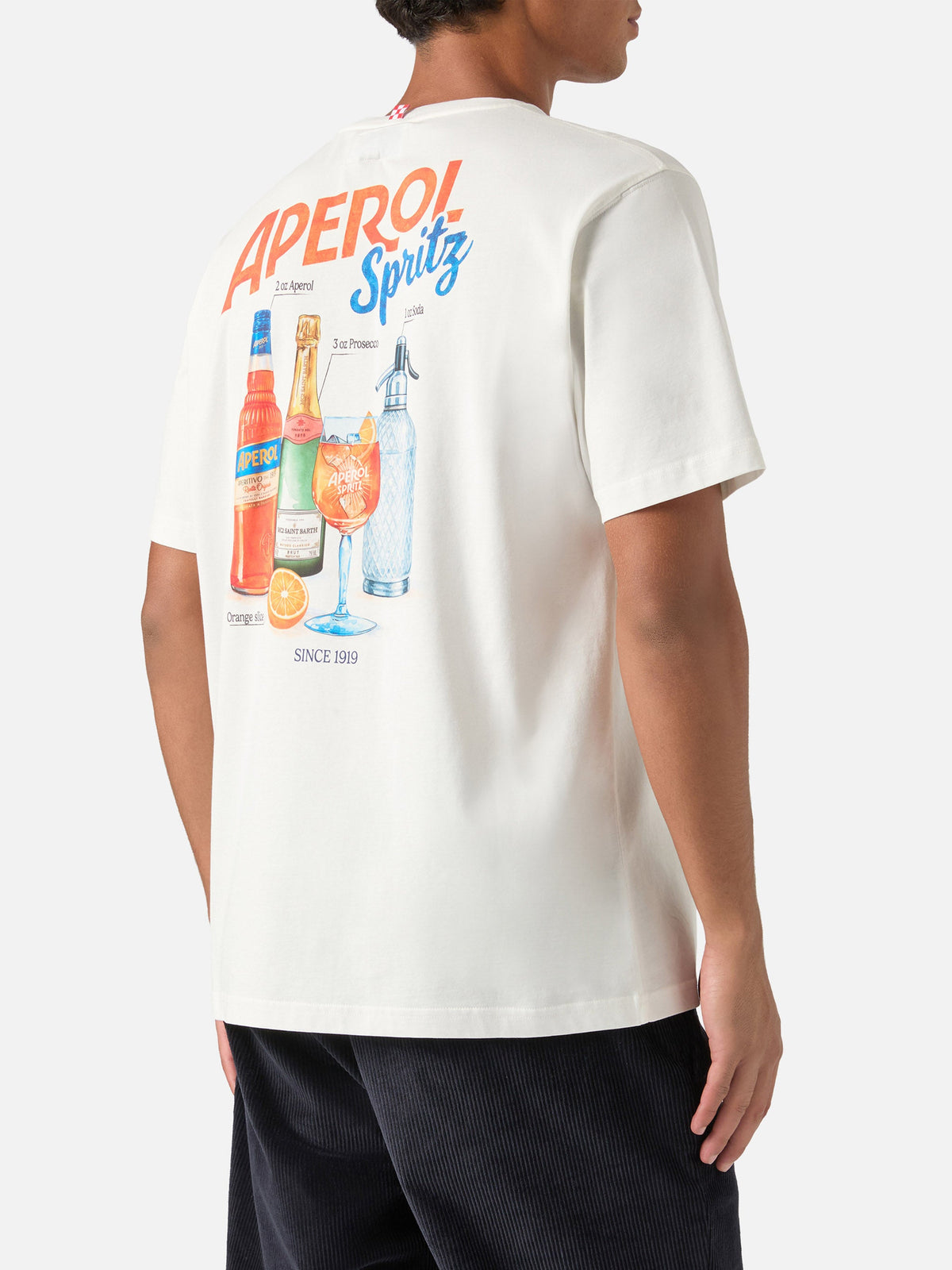 T-shirt Arnott off white in cotone con stampa Aperol Spritz product image 4
