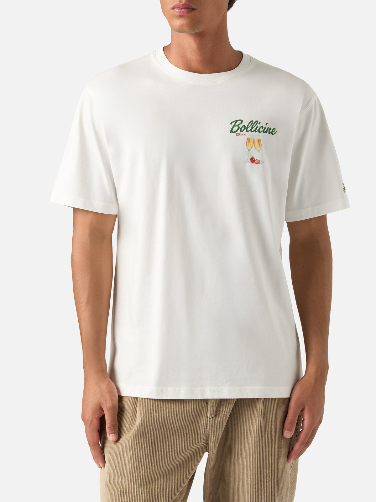 T-shirt Arnott off white in cotone con stampa Bollicine product image 3