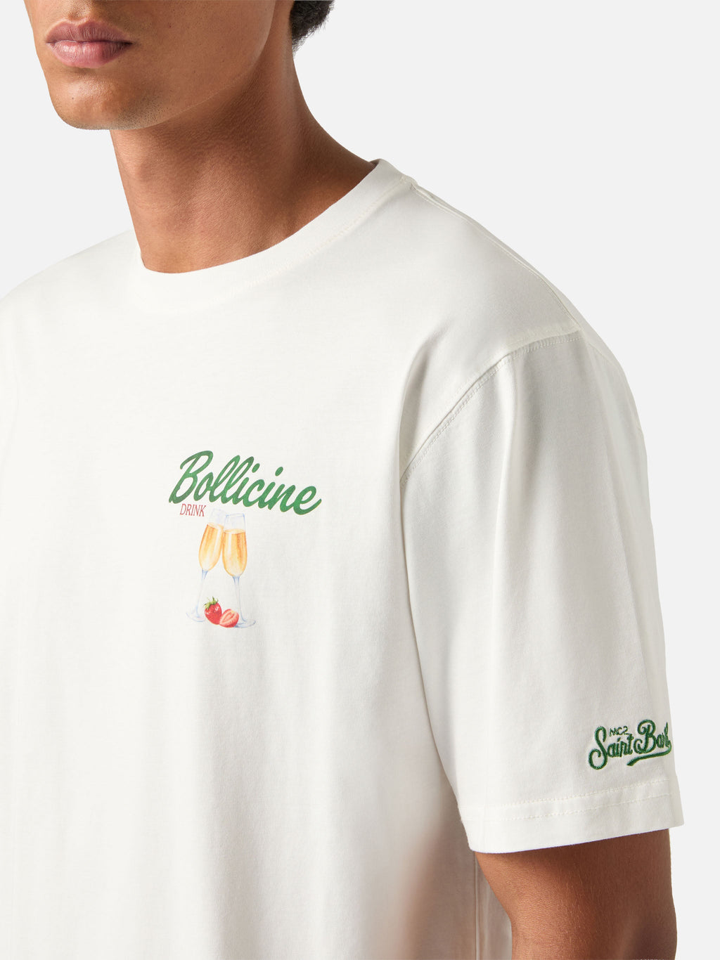 T-shirt Arnott off white in cotone con stampa Bollicine product image 2