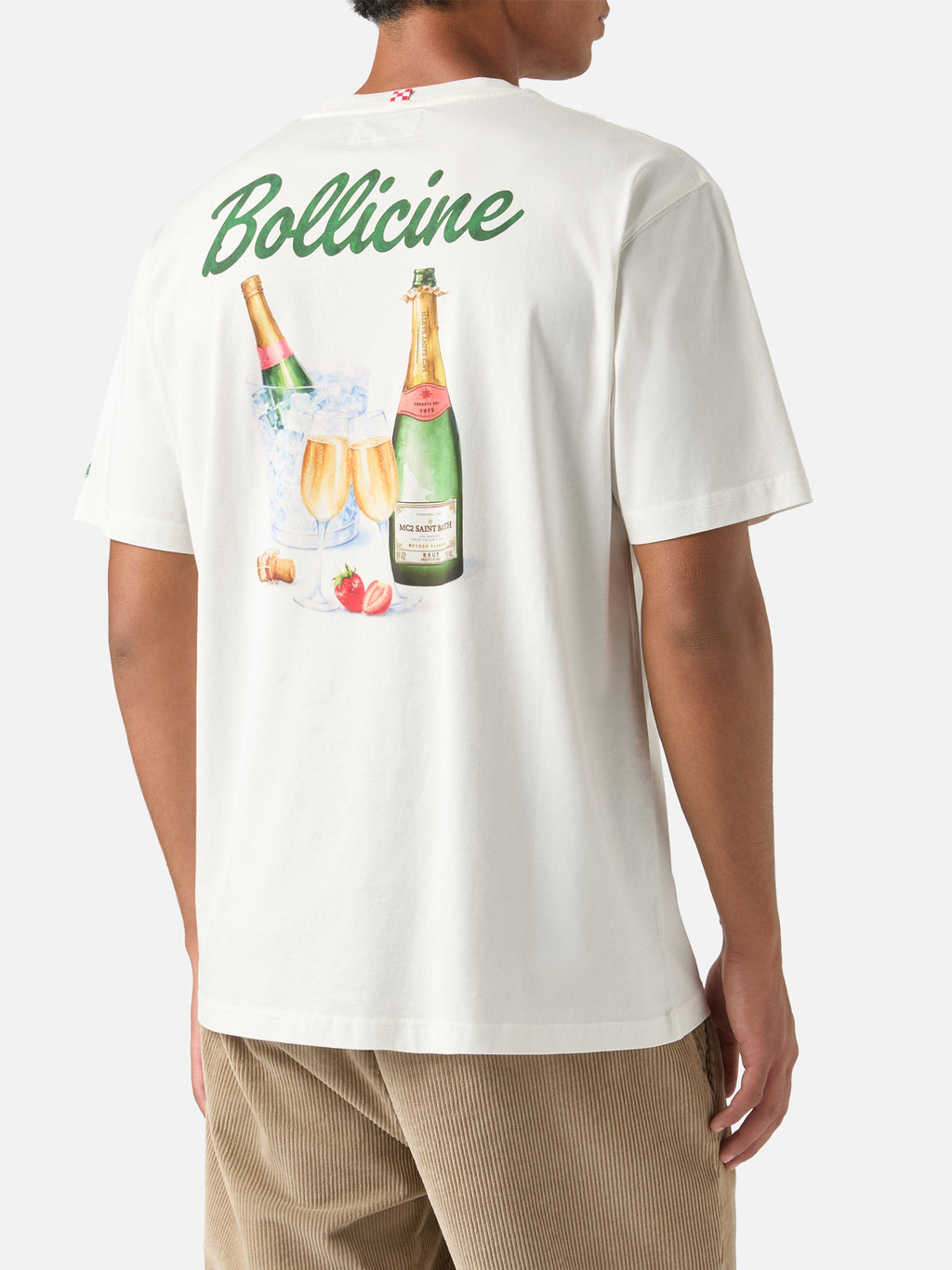 T-shirt Arnott off white in cotone con stampa Bollicine product image 1