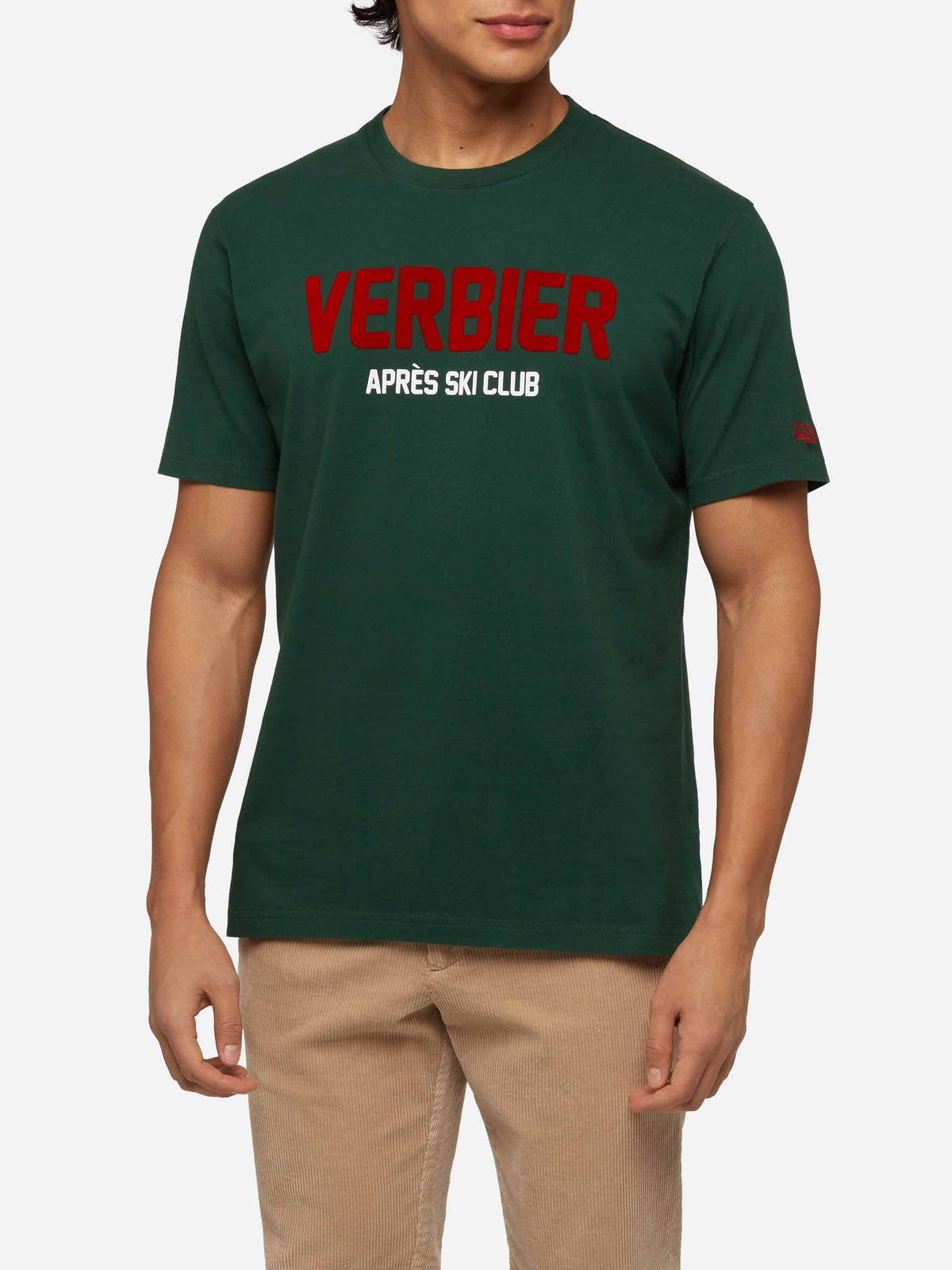 T-shirt Arnott verde militare con stampa Verbier Après Ski product image 2