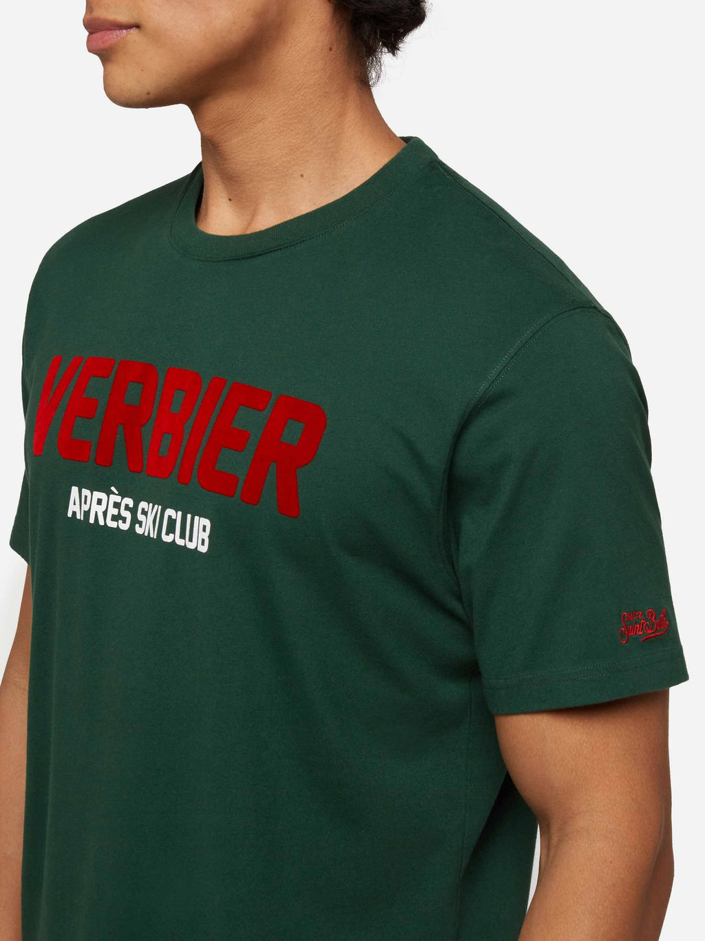 T-shirt Arnott verde militare con stampa Verbier Après Ski product image 3