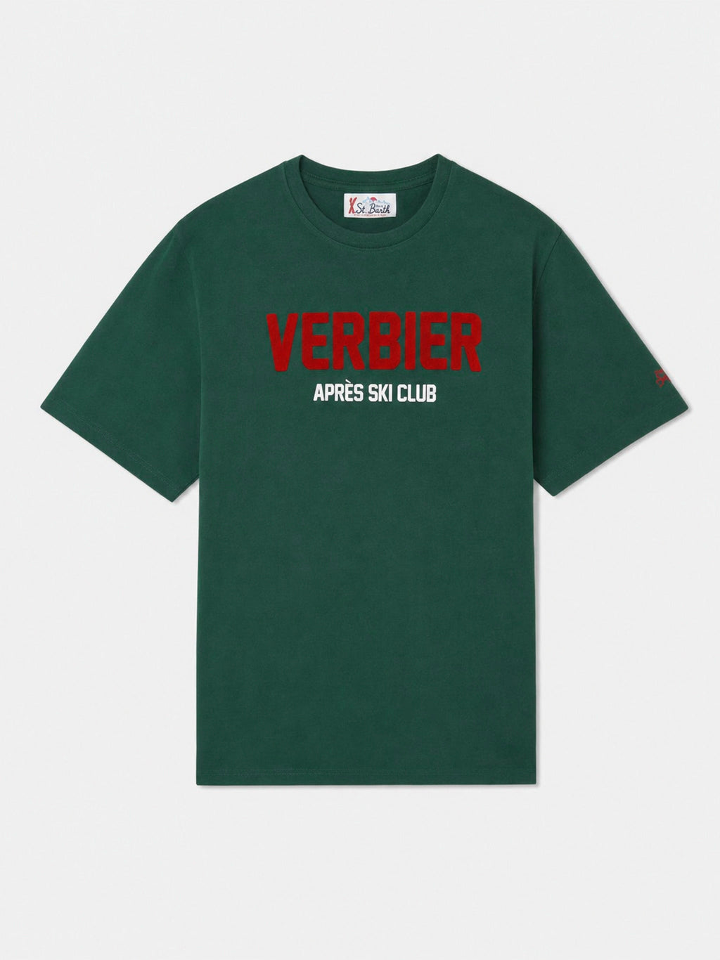 T-shirt Arnott verde militare con stampa Verbier Après Ski product image 1