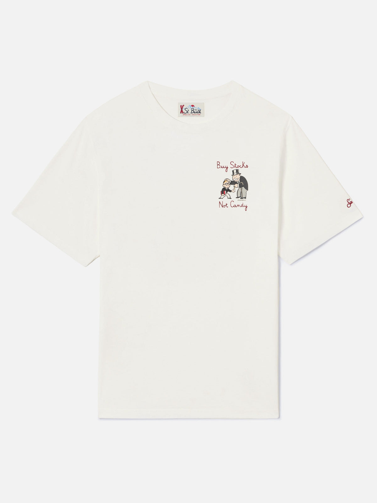 T-shirt Arnott off white in cotone con ricamo Buy Stocks product image 2