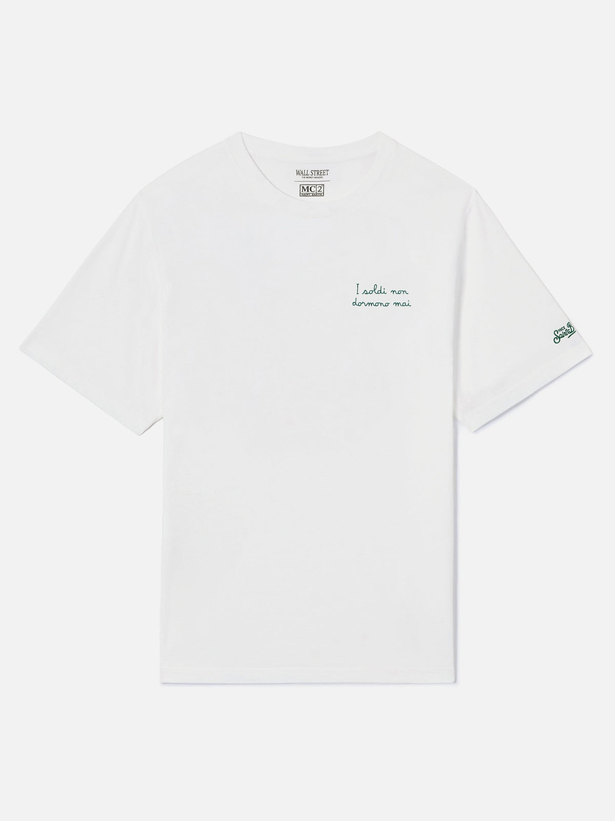 T-shirt Arnott off white in cotone con ricamo I Soldi Non product image 1