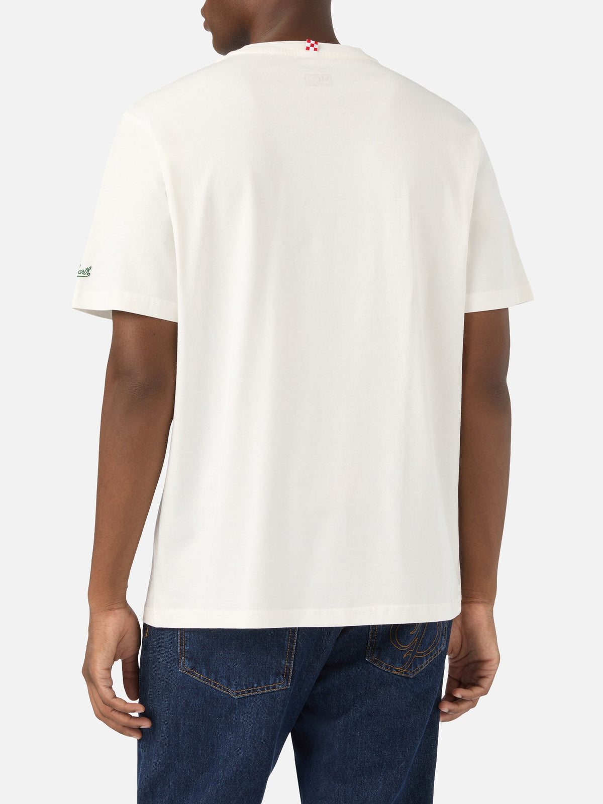 T-shirt Arnott off white in cotone con ricamo I Soldi Non product image 4