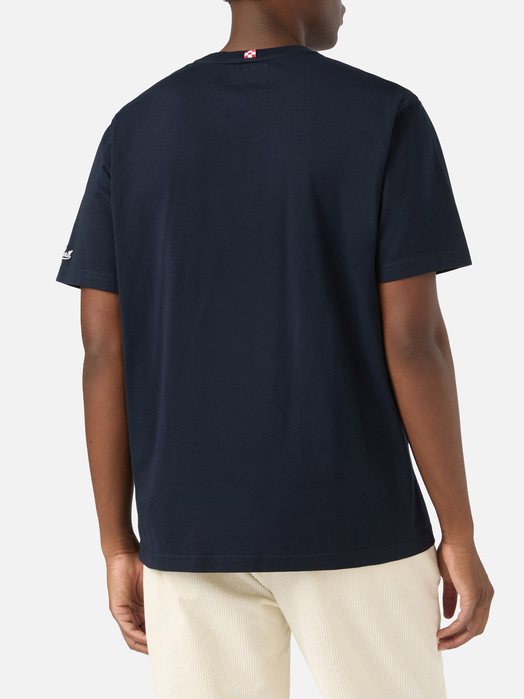 T-shirt Arnott blu navy in cotone con ricamo Ci Facciamo product image 4