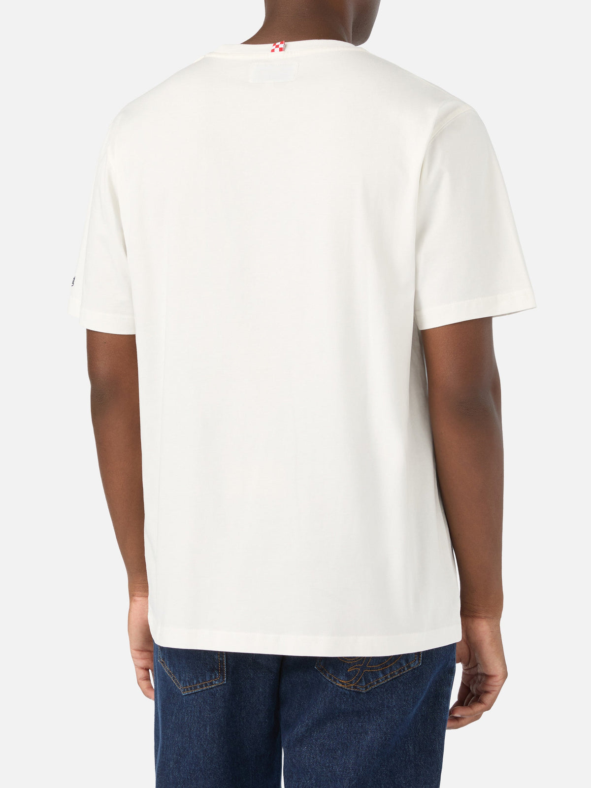 T-shirt Arnott off white in cotone con ricamo Grand Slam product image 4