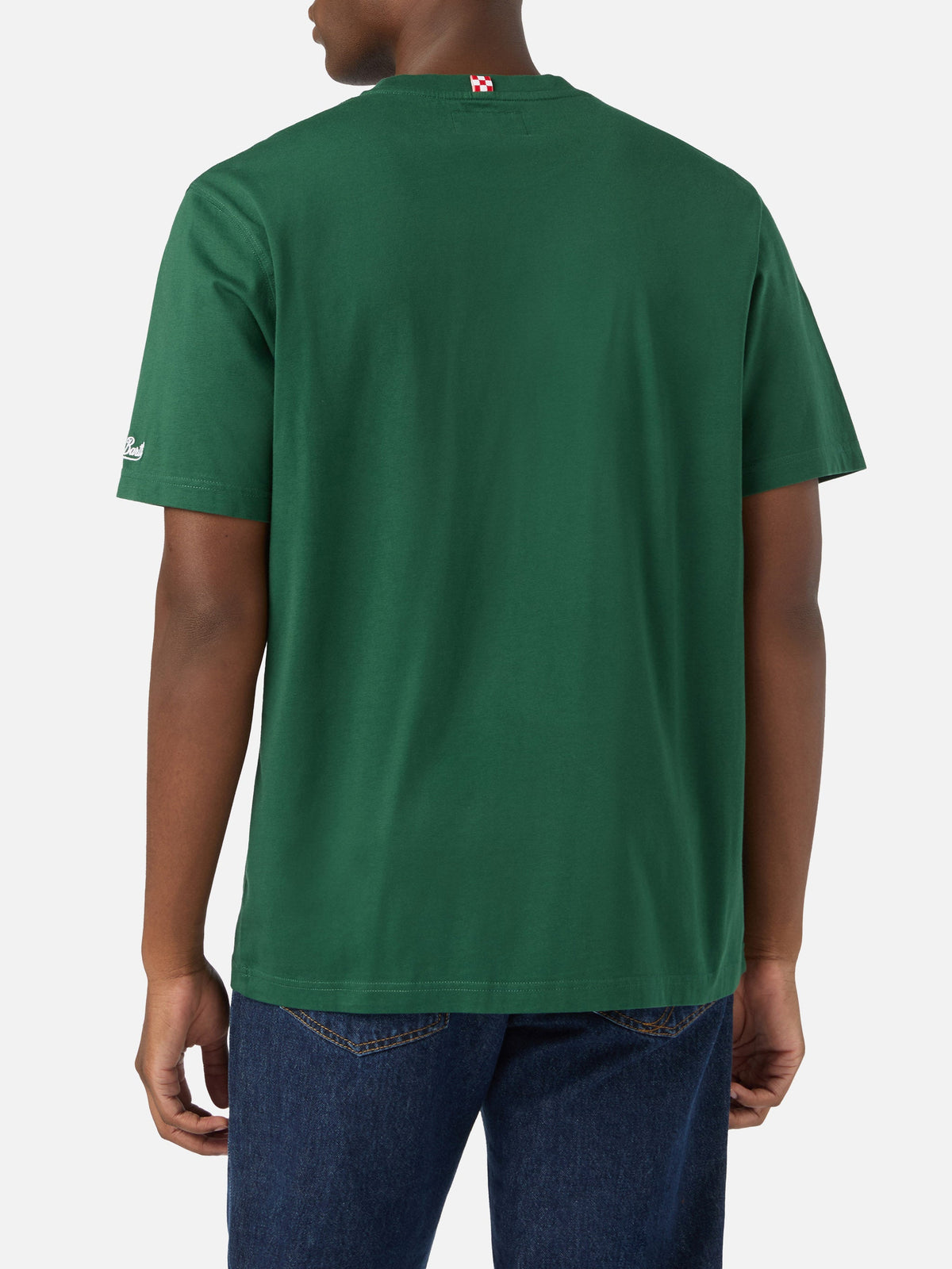 T-shirt Arnott verde in cotone con ricamo Invecchio Bene product image 4