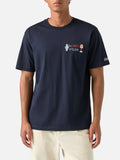 T-shirt Arnott blu navy in cotone con ricamo It's Spritz product image 1