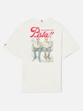 T-shirt Arnott Warm bianca in cotone con stampa Facciamoci product image 1