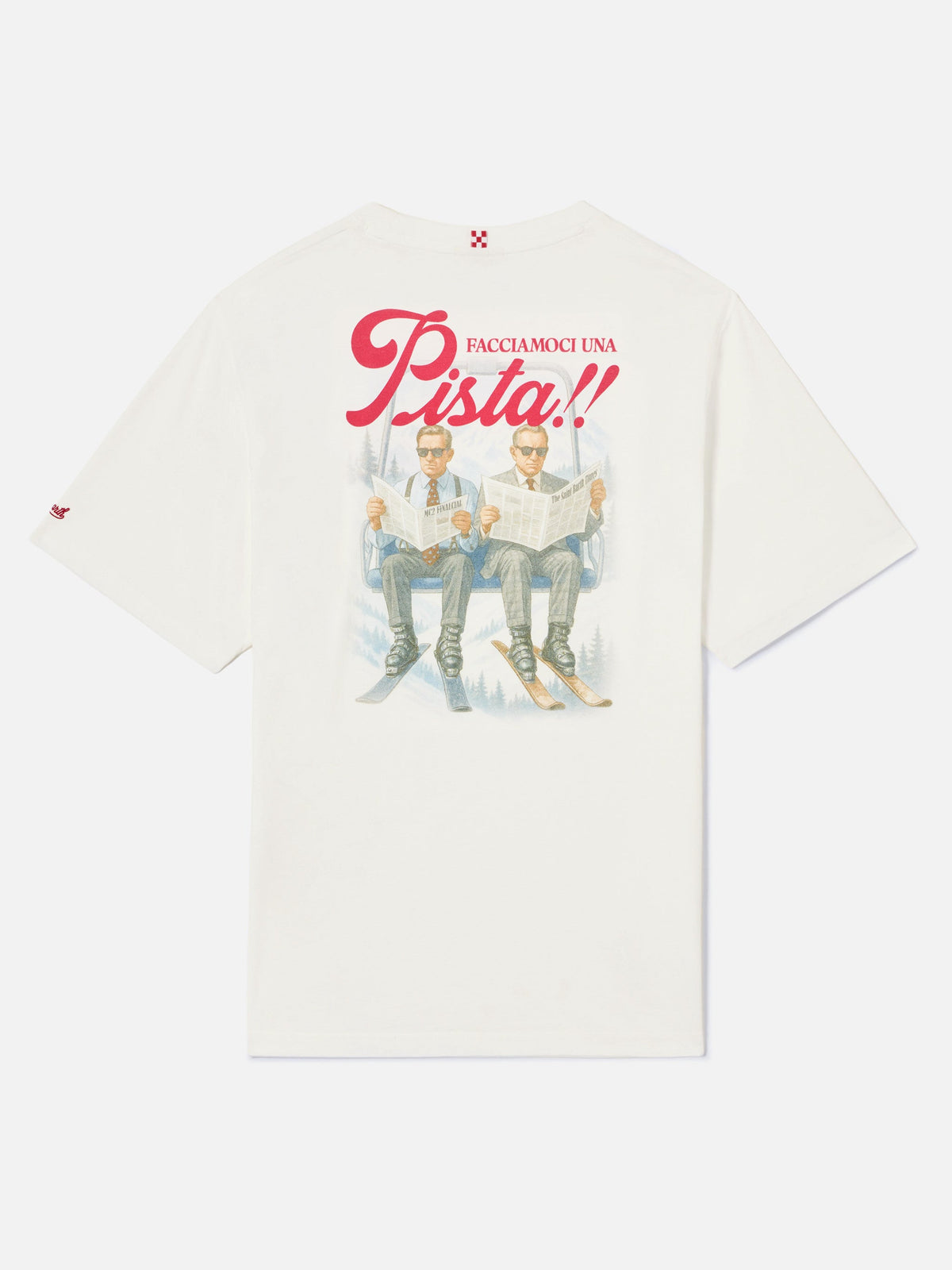 T-shirt Arnott Warm bianca in cotone con stampa Facciamoci product image 1