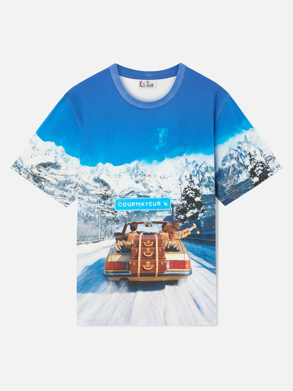 T-shirt Arnott Warm bianca in cotone con stampa all over product image 1