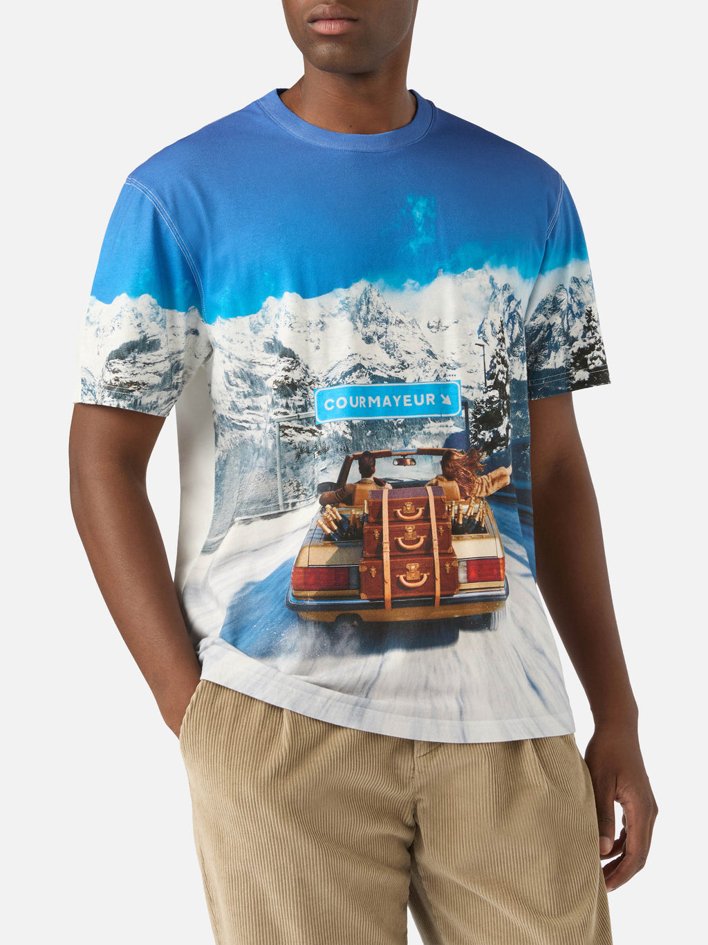 T-shirt Arnott Warm bianca in cotone con stampa all over product image 2