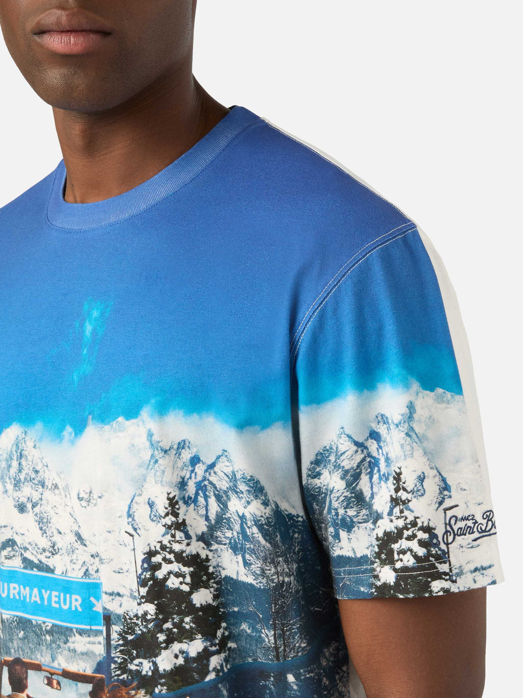 T-shirt Arnott Warm bianca in cotone con stampa all over product image 3