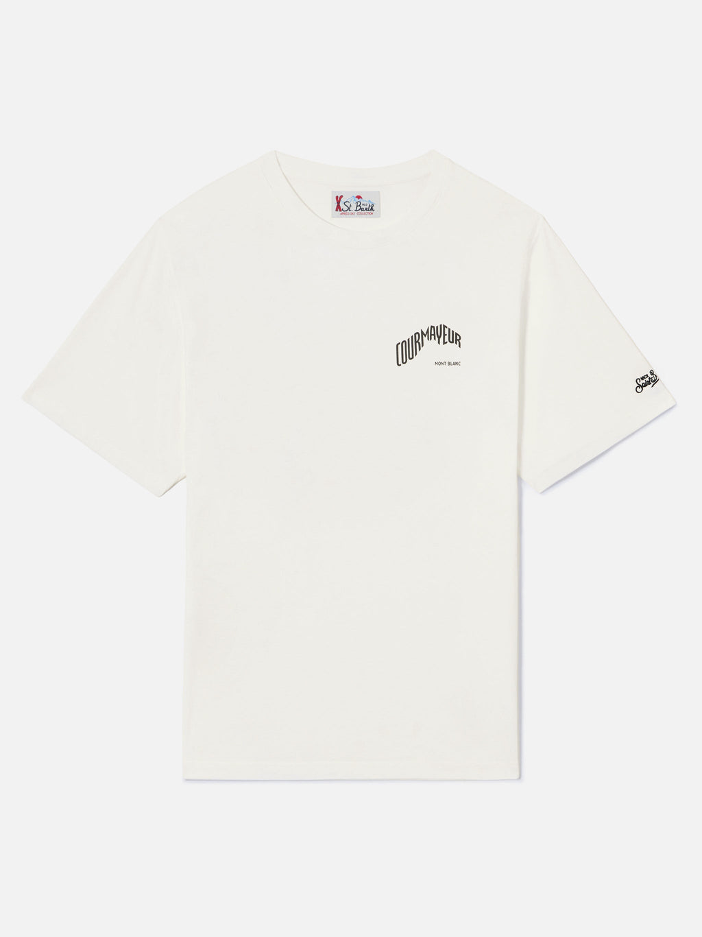 T-shirt Arnott Warm bianca in cotone organico con stampa product image 2