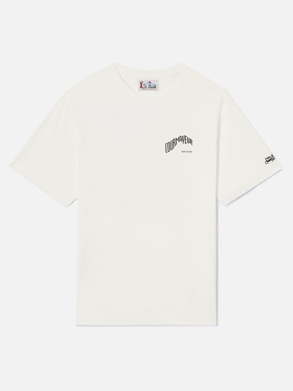 T-shirt Arnott Warm bianca in cotone organico con stampa product image 2