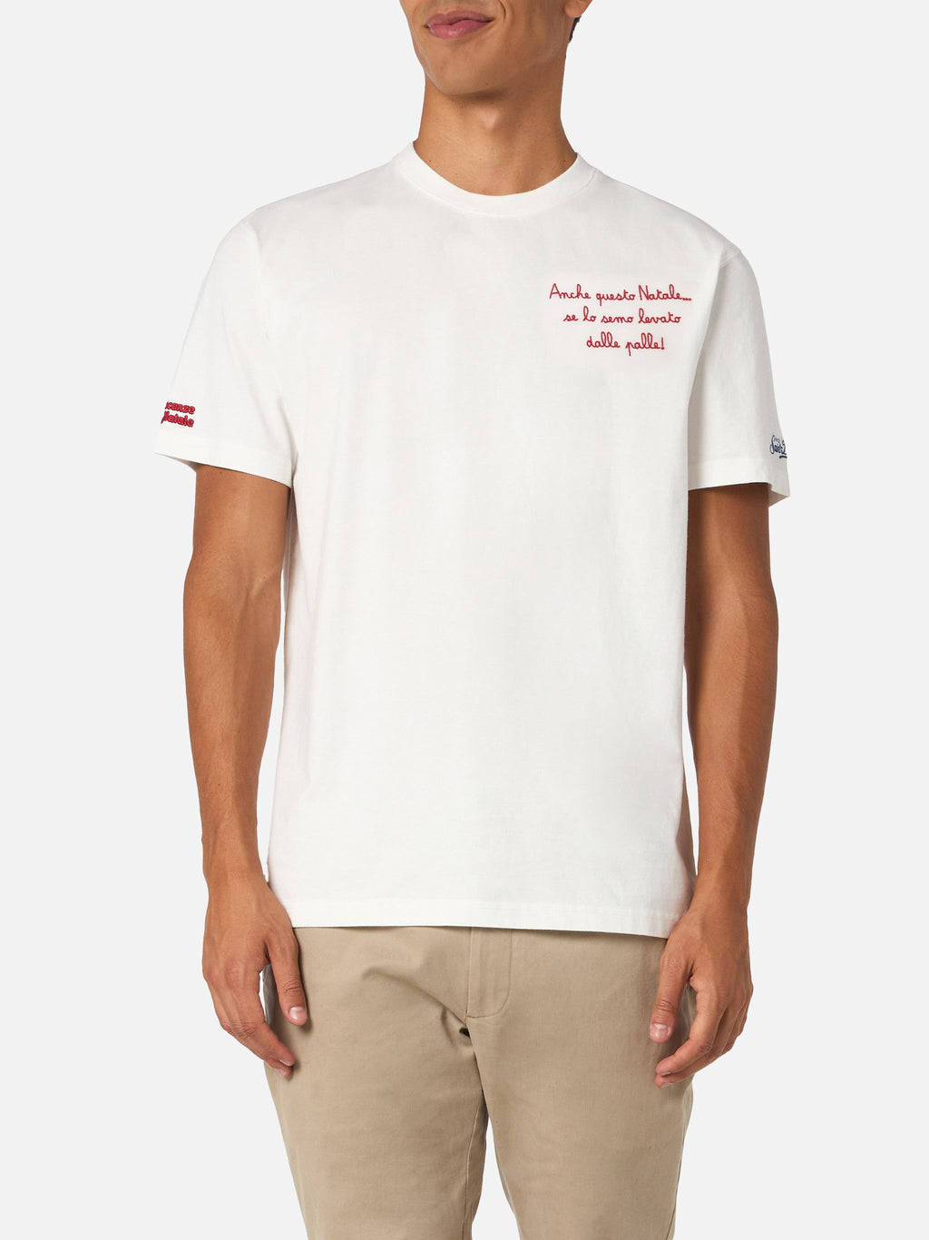 T-shirt Arnott bianco panna con ricamo sul davanti product image 3