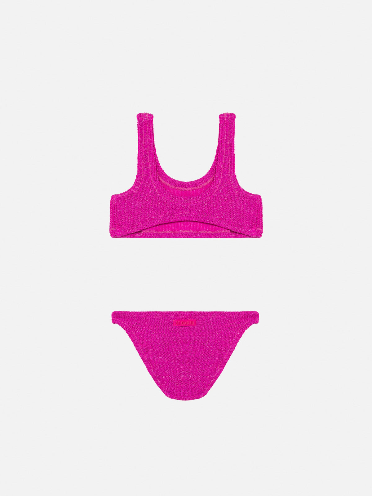 Bikini bralette Baker in lurex crinkle
