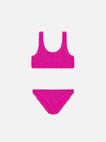 Bikini bralette Baker in lurex crinkle