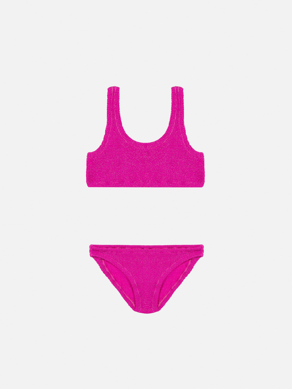 Bikini bralette Baker in lurex crinkle