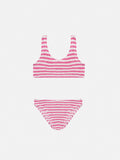 Bikini Baker rosa a righe