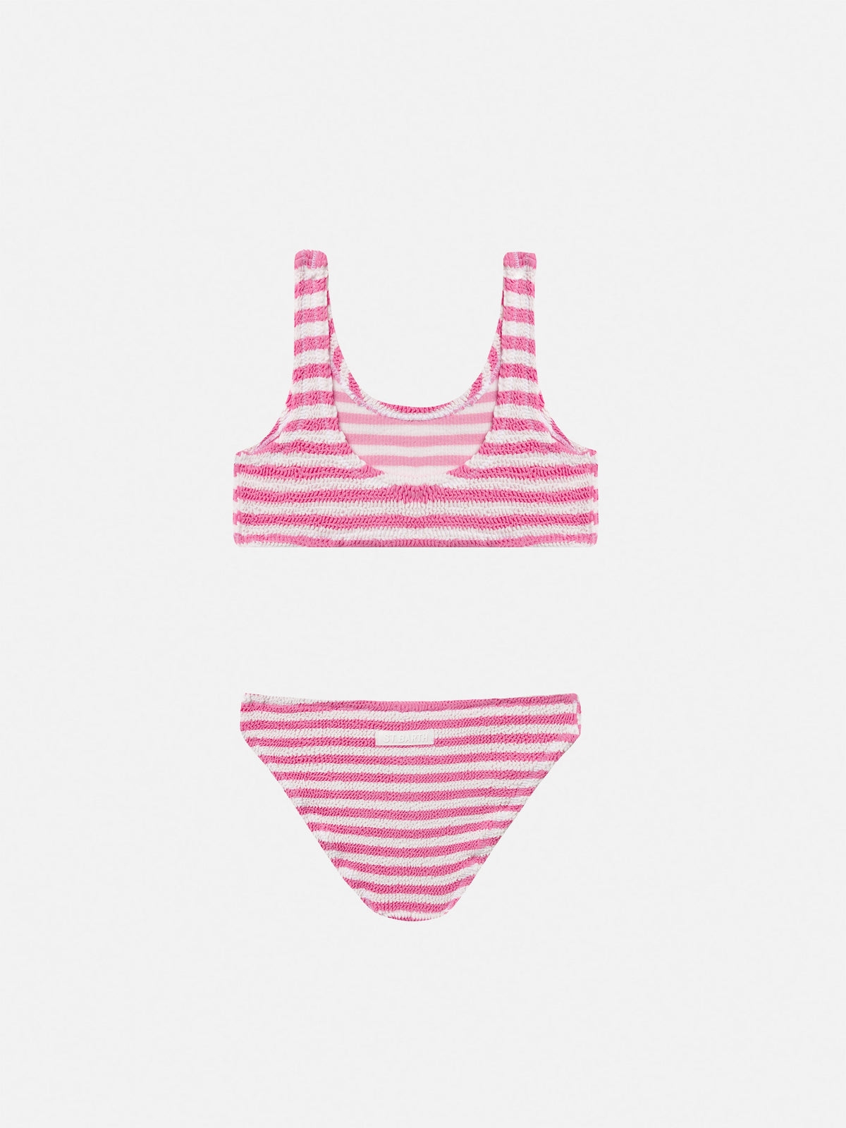 Bikini Baker rosa a righe