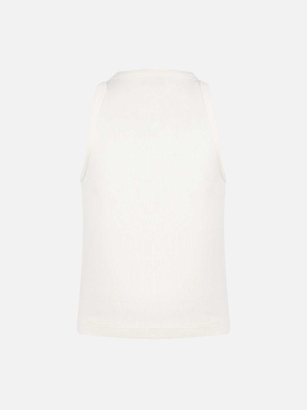 Canotta crop Blue Jr bianco panna con ricamo St. Barth Beach Club