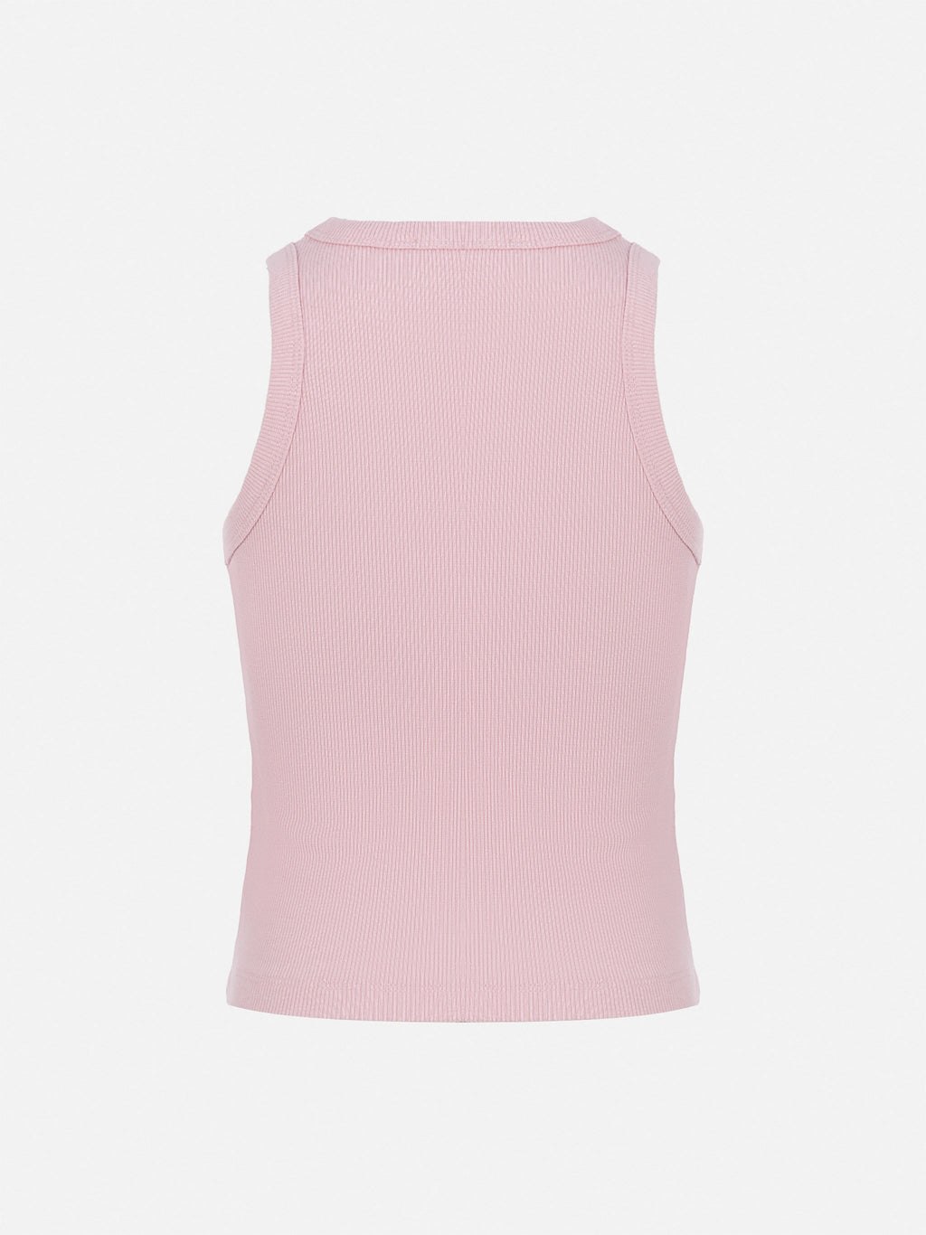 Canotta crop Blue Jr rosa con ricamo St. Barth Beach Club
