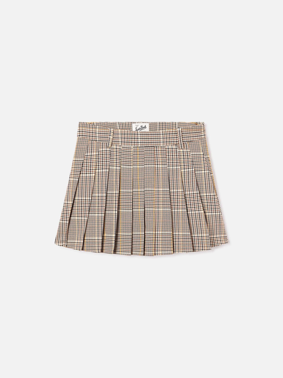 Minigonna Blay in flanella con motivo tartan