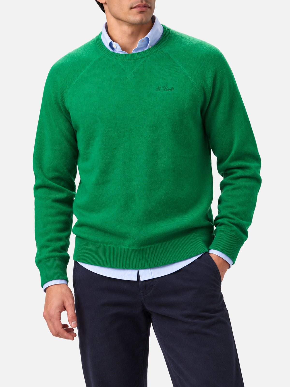Maglione girocollo Bricklane verde